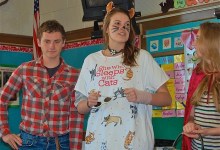 Big Bad Wolf and Cat in the Hat Entertain Students