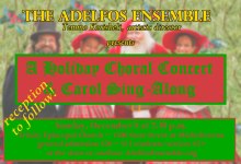 Adelfos Ensemble: Holiday concert and sing-along