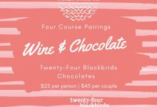 Four Course Wine and Chocolate Pairings at Armada