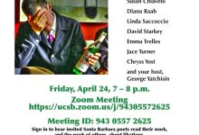 Zoom Event: 6th Annual Spirits in the (Isolating) Air: Potent Potable Poetry