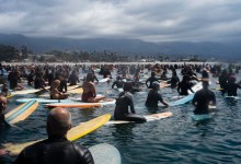 Santa Barbara Surfers Paddle Out to Pay Tribute to Victims of Police Brutality