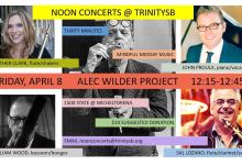 NOON CONCERTS @ TRINITYSB: ALEC WILDER PROJECT