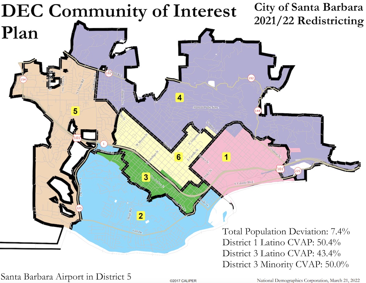 Redistricting Commission Settles on Final Map for Santa Barbara City