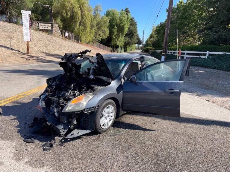 Man Sustains Life Threatening Injuries After Collision and Fire on Hwy ...