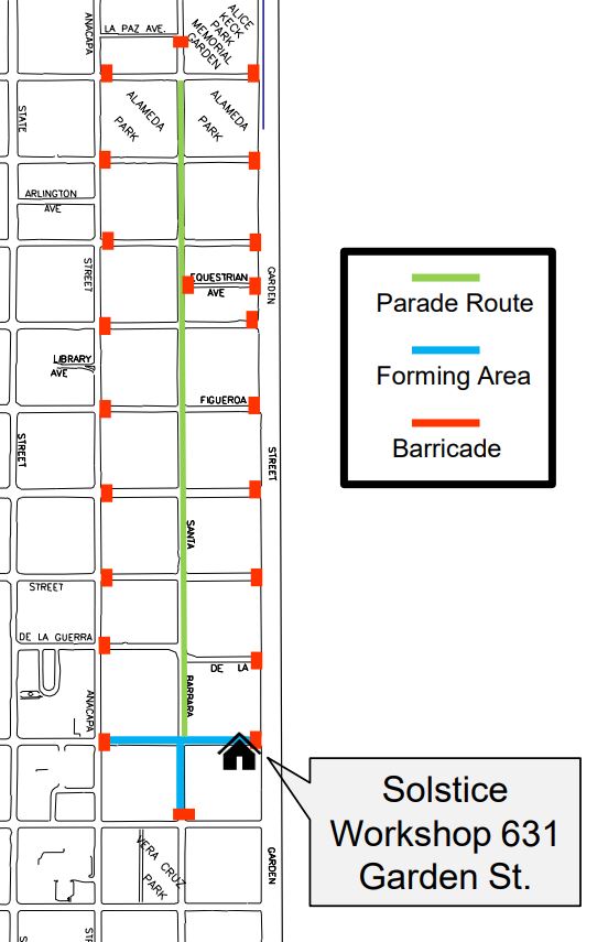 Summer Solstice Parade Street Closure & Traffic Advisory The Santa