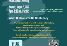 PFLAG Santa Barbara August Meeting