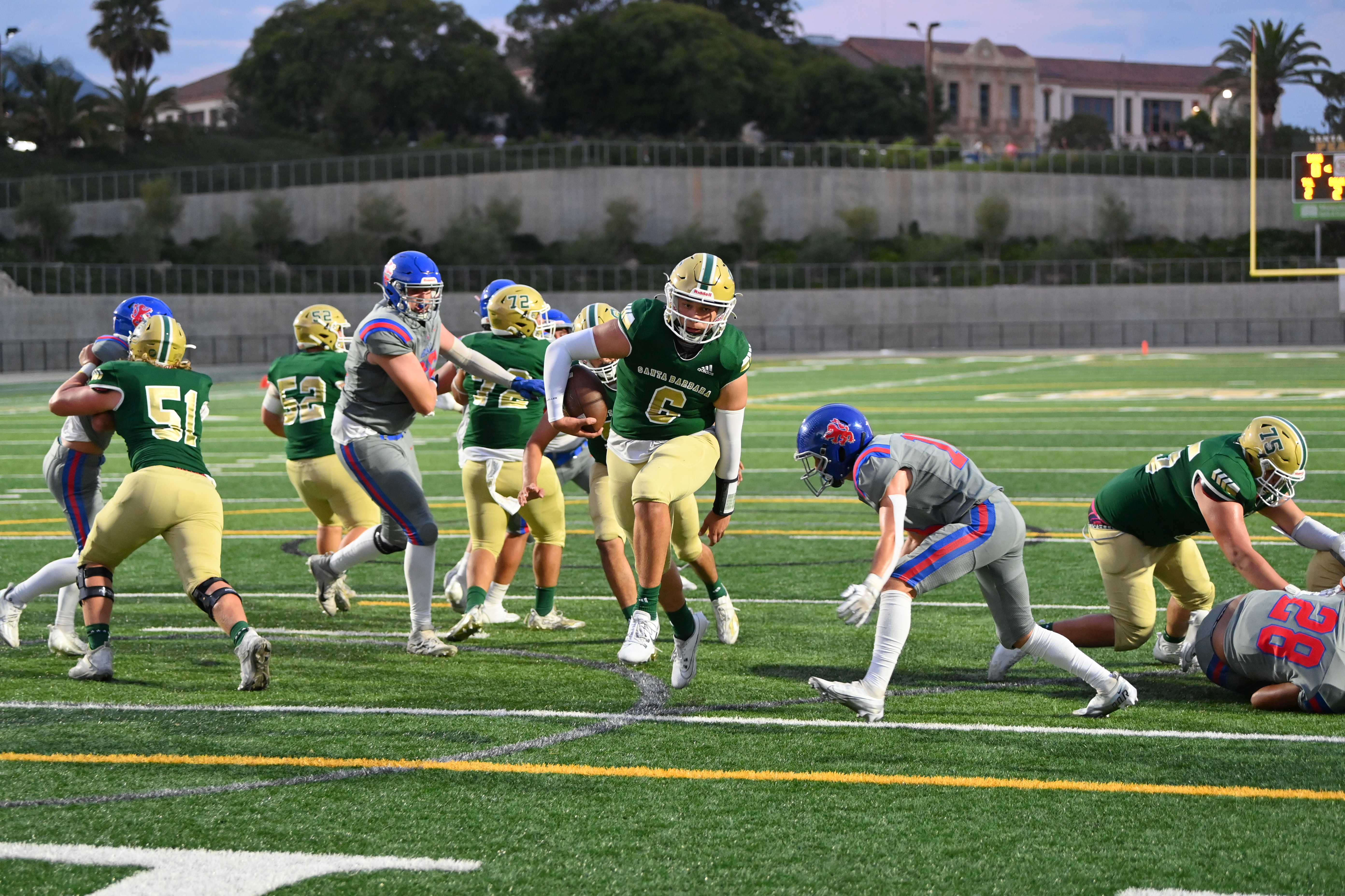 High school football games in Santa Barbara area are still on