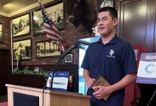 SBART Press Luncheon: Jaden Moore Receives Dos Pueblos Scholar Athlete of the Year Award