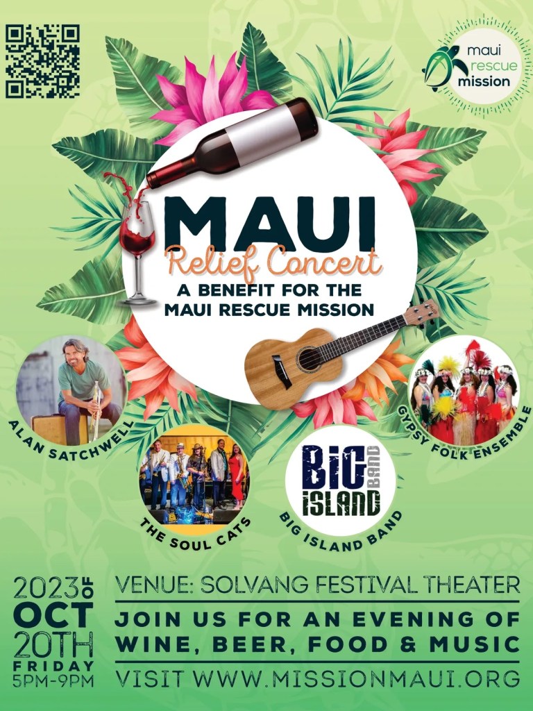 Maui Relief Concert in the Santa Ynez Valley A Night of Music and