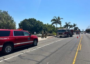 Santa Barbara City Fire Department Responds to Gas Leak on Cliff Drive