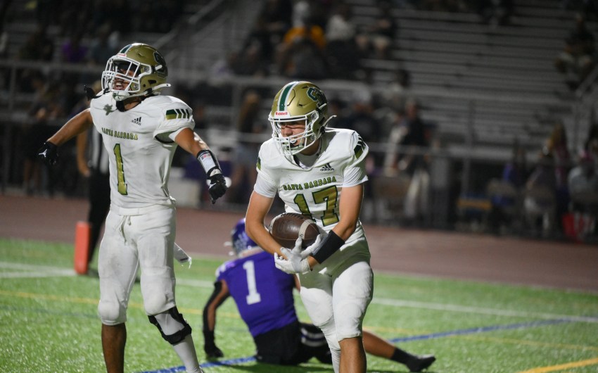 Santa Barbara High Football Raises the Bar With 47-23 Victory over Valencia