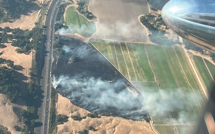 Vegetation Fires Burn 25 Acres Along Highway 101