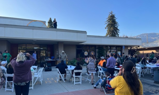 It’s Up on the Roof for Franklin Elementary School Principal