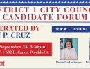 S.B. Independent District 1 City Council Forum / los candidatos al Concejo Municipal de Eastside