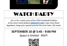 Debate Watch Party –  Arnoldi’s Cafe