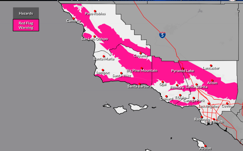 Hot Summer Heat Lands on Coastal Santa Barbara, Prompting Red Flag Warning