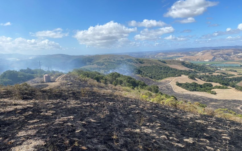 Update: Firefighters Stop Forward Progress of Vegetation Fire on Santa Rosa Road Outside Lompoc