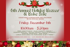 6TH Annual Holiday Bazaar & Bake Sale