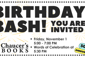 Chaucer’s Books 50th Birthday Bash