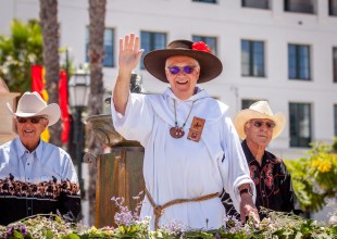 Father Larry Bids Farewell to Old Mission Santa Barbara