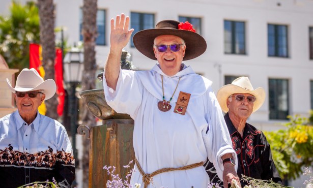 Father Larry Bids Farewell to Old Mission Santa Barbara