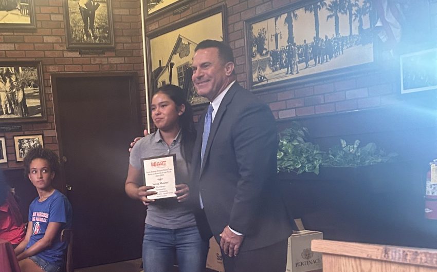 SBART Press Luncheon: Sarah Monroy Honored as Scholar Athlete of the Year For Providence School