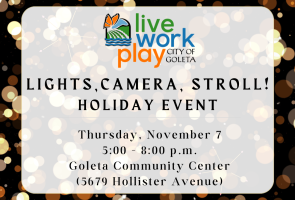 Lights, Camera, Stroll Holiday Lighting Event!