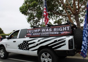 Pro-Trump Rally ‘Cruises’ Through Santa Barbara Area