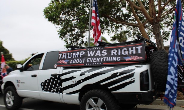 Pro-Trump Rally ‘Cruises’ Through Santa Barbara Area