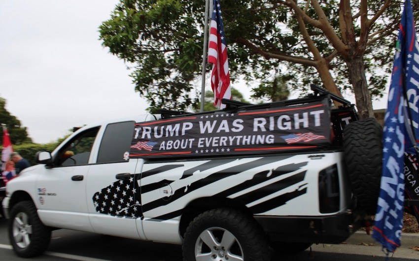 Pro-Trump Rally ‘Cruises’ Through Santa Barbara Area