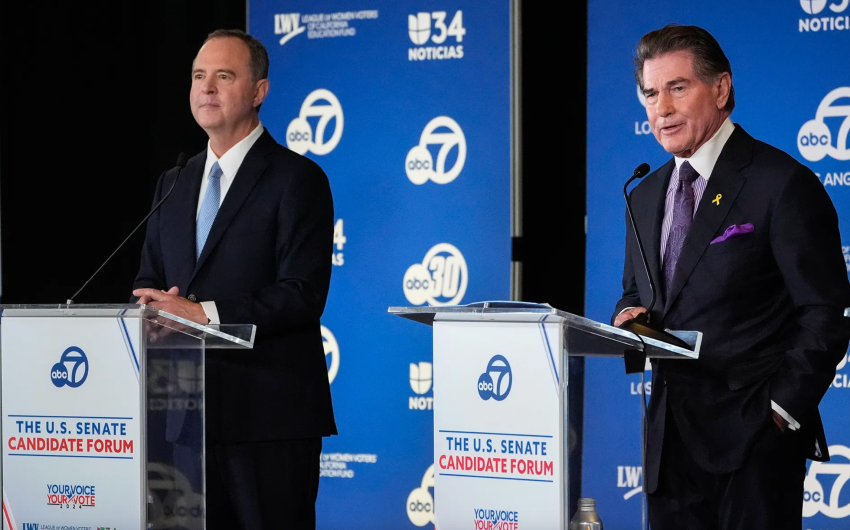 Garvey, Schiff Clash on Abortion, Guns, and Trump in Only One-on-One Debate