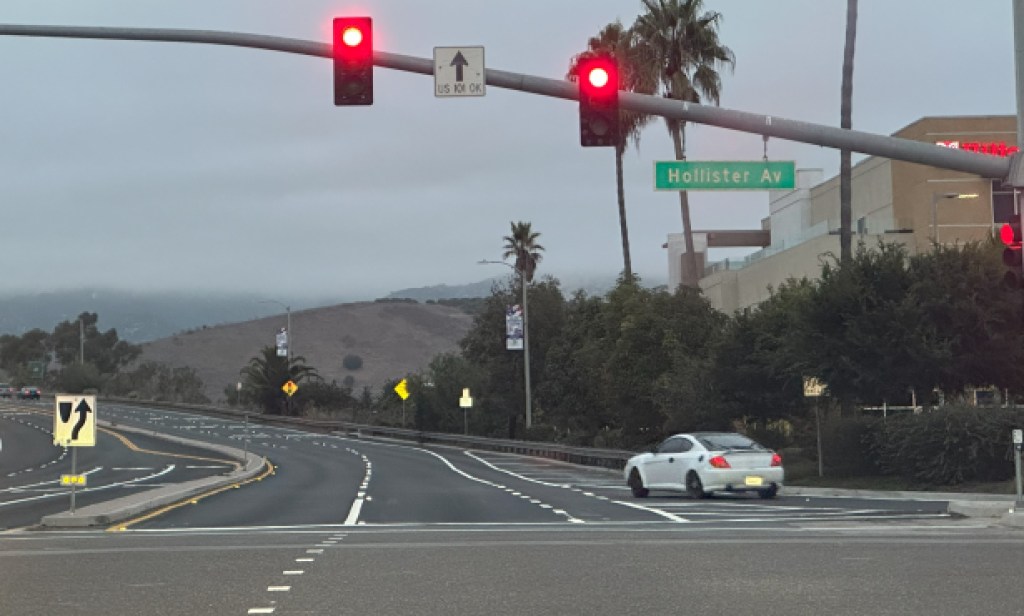 New Traffic Pattern at Storke Road by Hollister Avenue