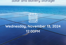 Webinar: “Solar and Battery Storage!”