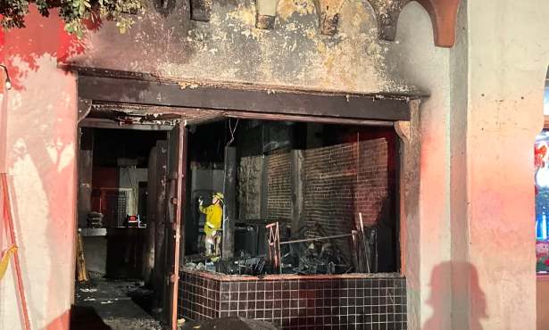 Indochine Lounge in Downtown Santa Barbara Ablaze Tuesday Night