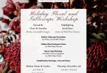 Holiday Floral Centerpiece and Tablescape Workshop