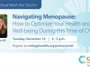 FREE Virtual Meet the Doctor: Navigating Menopause