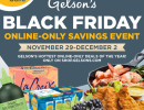 Shop Gelson’s Online-Only 4-day Black Friday Sale