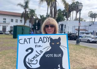 Santa Barbara Women March for Harris