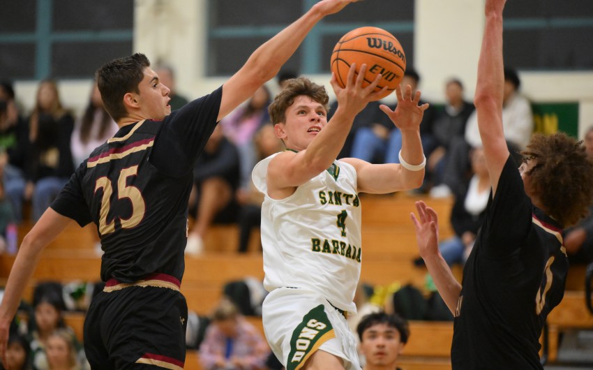 Santa Barbara High Boys Basketball Pulls Away Late to Defeat Oaks Christian