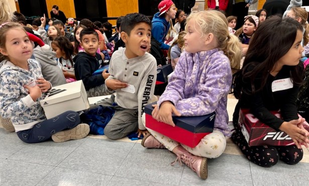 All Students at Monroe Elementary Receive Free Shoes 