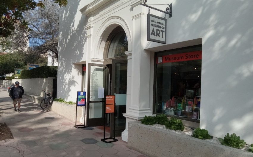 Gift Shop at Santa Barbara Art Museum Moving to the Exit