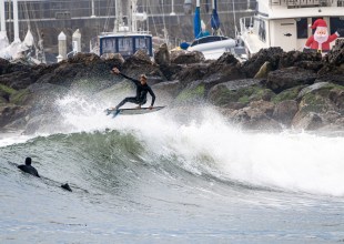 Big Surf in the Harbor