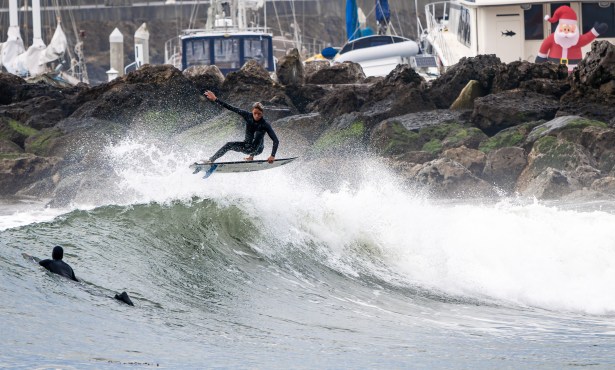 Big Surf in the Harbor