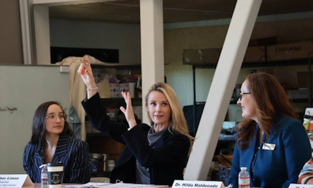 First Partner of California Jennifer Siebel Newsom Visits Santa Barbara High