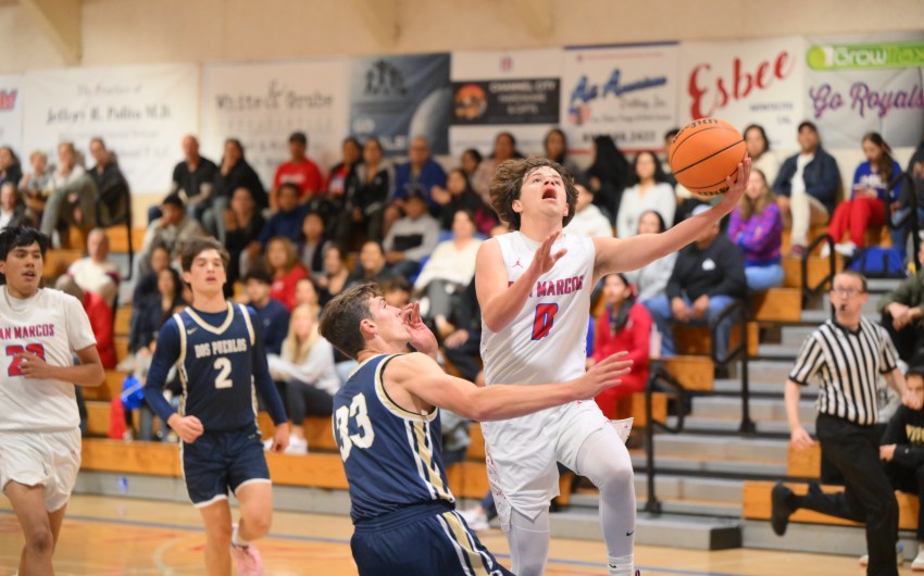 San Marcos Takes Over First Place in the Channel League With 64-50 Victory Over Dos Pueblos