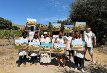 Painting in the Vineyard at Koehler Winery