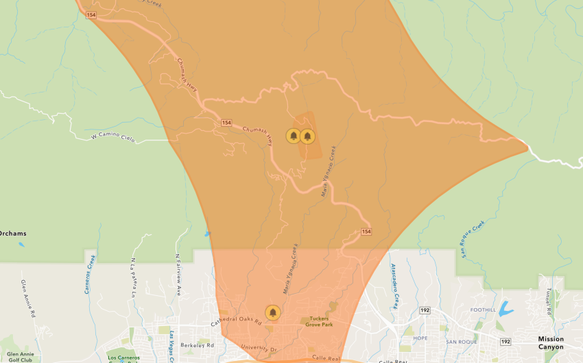 SoCal Edison Considering Public Safety Power Shutoff for Parts of Santa Barbara County on Saturday