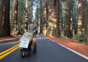 ‘Man Who Owns Nothing’ Stops in Santa Barbara on 1,500-Mile Walk from Canada