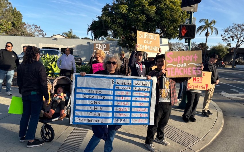 Carpinteria Unified Teachers and Staff March for Better Pay