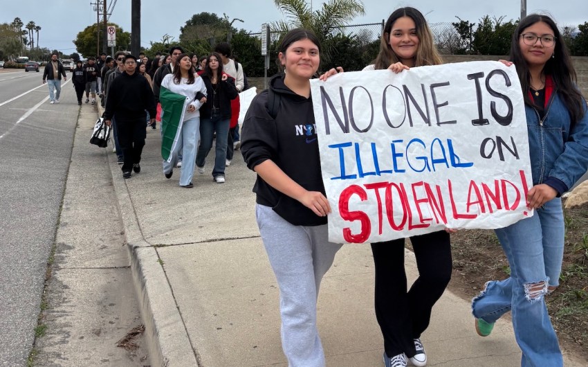 Immigration Protest at San Marcos High School Brings Out Hundreds of Students